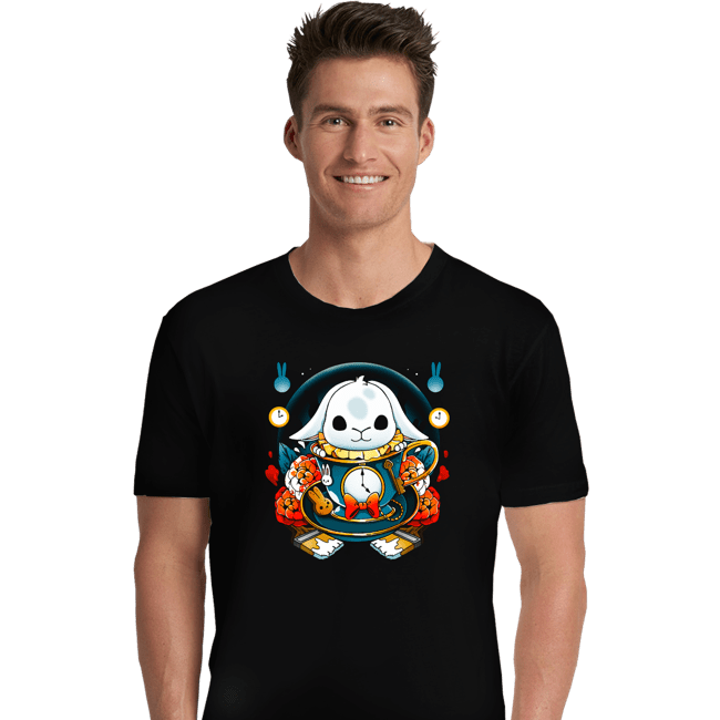 Daily_Deal_Shirts Premium Shirts, Unisex / Small / Black White Rabbit Mug