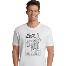 Load image into Gallery viewer, Secret_Shirts Premium Shirts, Unisex / Small / White The Trojan Rabbit
