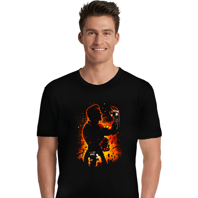 Shirts Premium Shirts, Unisex / Small / Black Man Of Iron