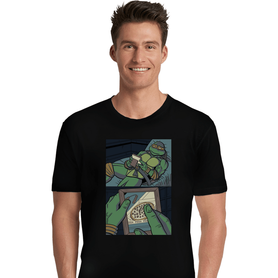Shirts Premium Shirts, Unisex / Small / Black Longing For Pizza