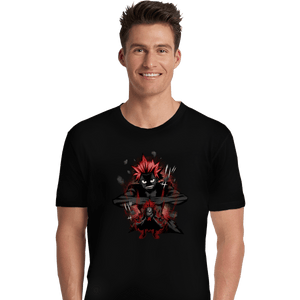 Shirts Premium Shirts, Unisex / Small / Black Red Riot Hero