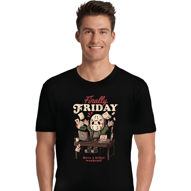 Daily_Deal_Shirts Premium Shirts, Unisex / Small / Black Finally Friday