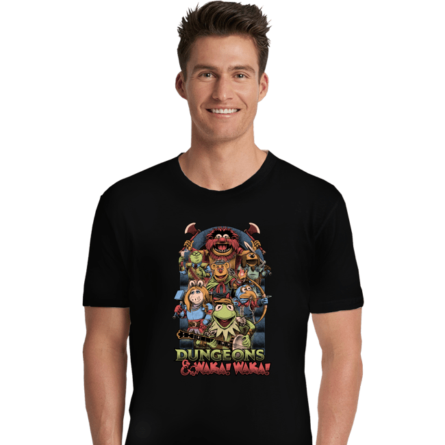 Daily_Deal_Shirts Premium Shirts, Unisex / Small / Black Dungeons & Waka Waka