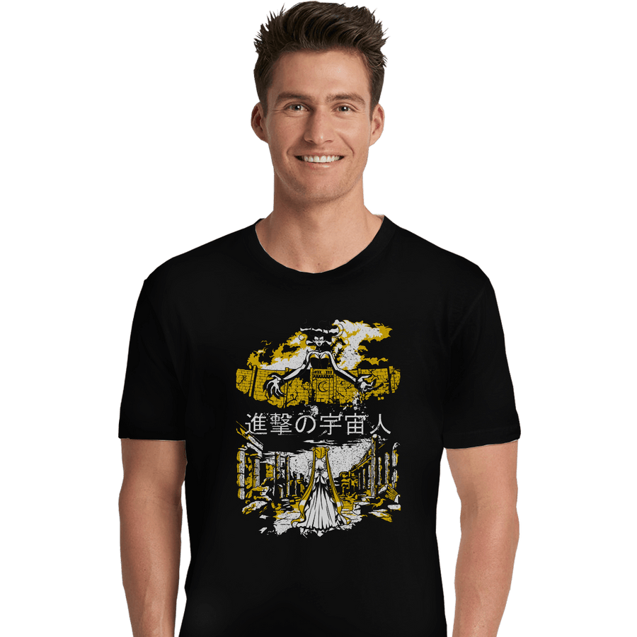 Shirts Premium Shirts, Unisex / Small / Black Attack on Moon