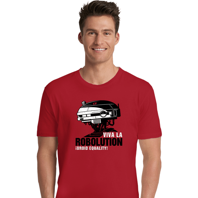 Shirts Premium Shirts, Unisex / Small / Red Viva La Robolution