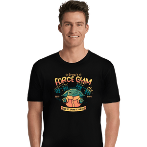 Daily_Deal_Shirts Premium Shirts, Unisex / Small / Black Grogu Force Gym