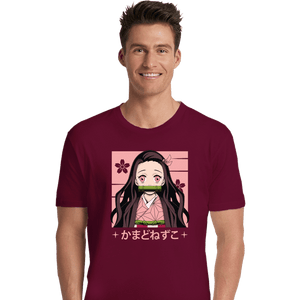 Shirts Premium Shirts, Unisex / Small / Maroon Nezuko