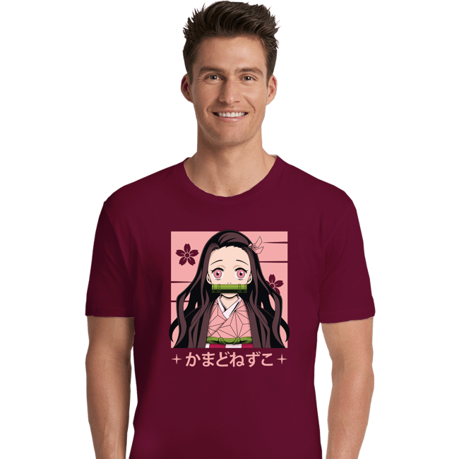 Shirts Premium Shirts, Unisex / Small / Maroon Nezuko