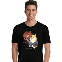 Load image into Gallery viewer, Secret_Shirts Premium Shirts, Unisex / Small / Black D&amp;D Doge Meme
