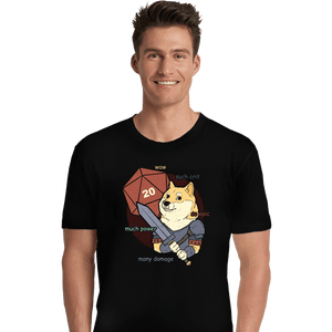 Secret_Shirts Premium Shirts, Unisex / Small / Black D&D Doge Meme