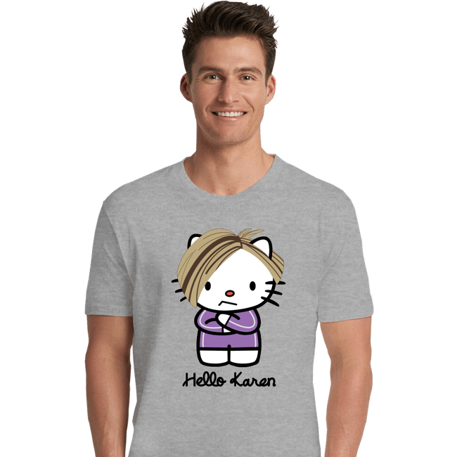 Secret_Shirts Premium Shirts, Unisex / Small / Sports Grey Karen Kitty