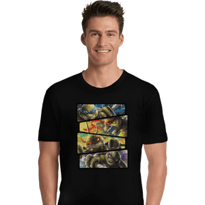 Shirts Premium Shirts, Unisex / Small / Black Turtle Power