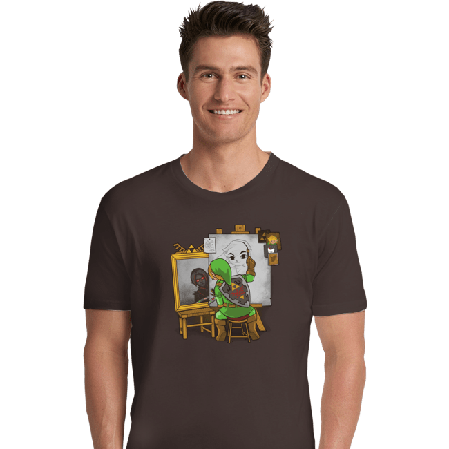 Shirts Premium Shirts, Unisex / Small / Dark Chocolate Heroic Self Portrait