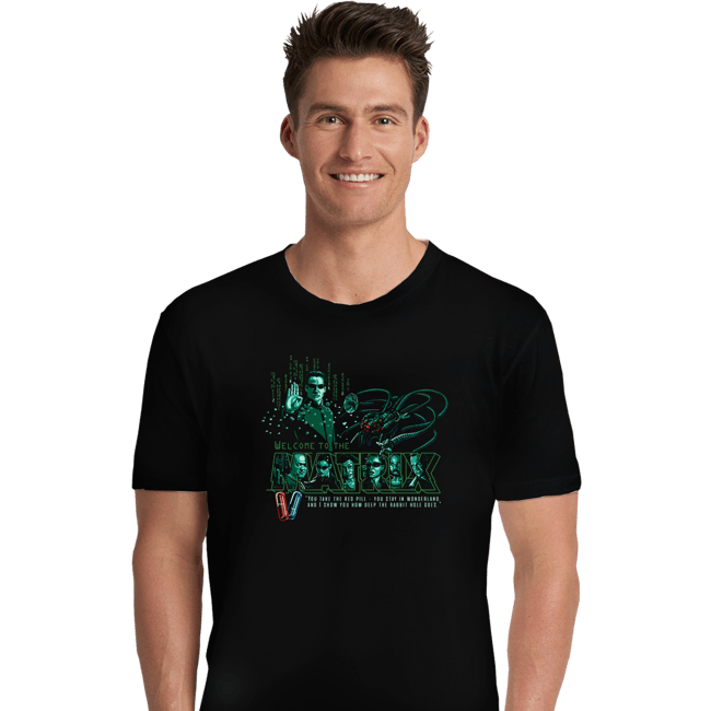 Daily_Deal_Shirts Premium Shirts, Unisex / Small / Black Welcome To The Matrix