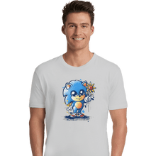 Load image into Gallery viewer, Shirts Premium Shirts, Unisex / Small / White Little Baby Hedgehog
