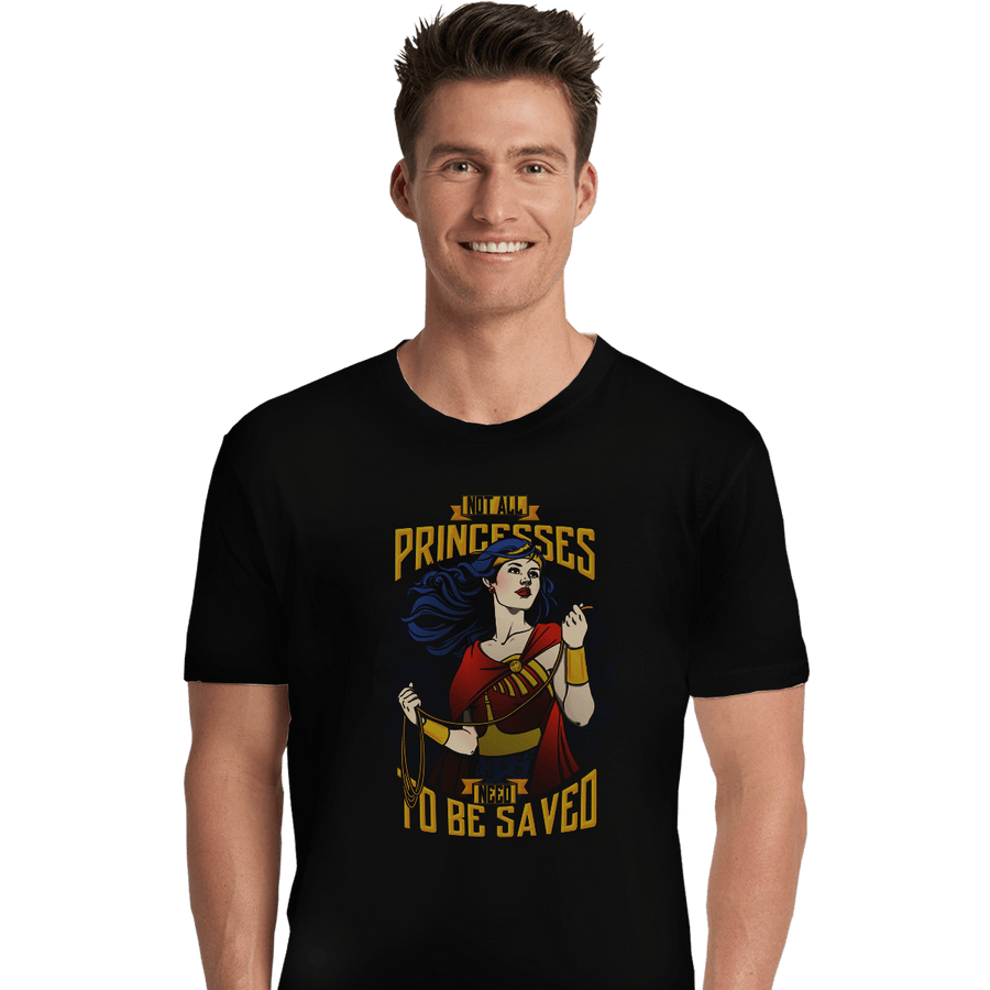Shirts Premium Shirts, Unisex / Small / Black Not All Princesses Need to Be Saved