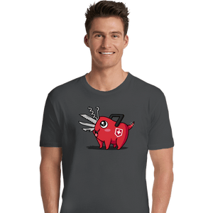 Daily_Deal_Shirts Premium Shirts, Unisex / Small / Charcoal Swiss Devil