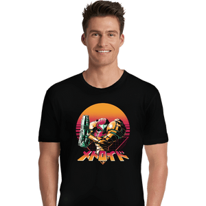 Secret_Shirts Premium Shirts, Unisex / Small / Black Retro Space Hunter