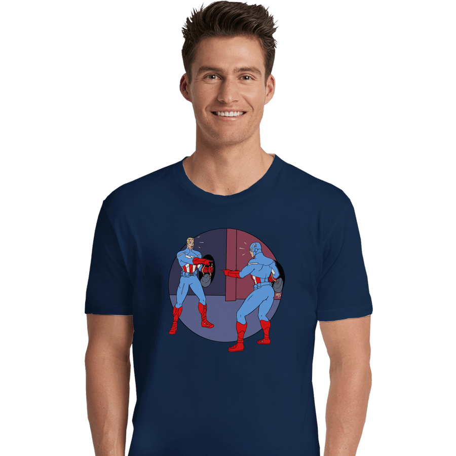 Shirts Premium Shirts, Unisex / Small / Navy Captain Americas