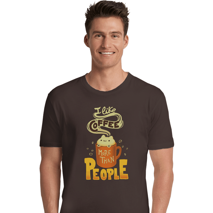 Shirts Premium Shirts, Unisex / Small / Dark Chocolate I Like Coffee