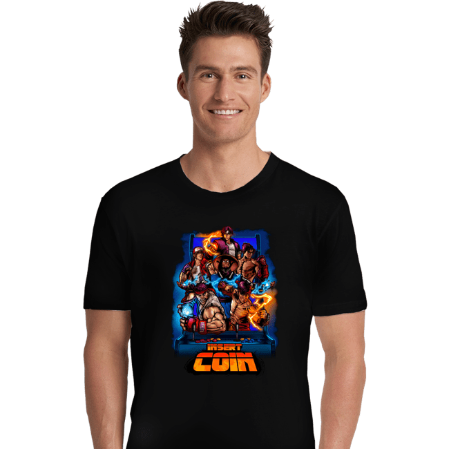 Secret_Shirts Premium Shirts, Unisex / Small / Black Insert Coin Fighter