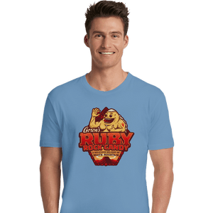 Shirts Premium Shirts, Unisex / Small / Powder Blue Goron’s Ruby Rock Candy