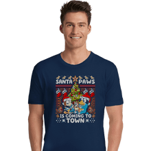 Load image into Gallery viewer, Daily_Deal_Shirts Premium Shirts, Unisex / Small / Navy Santa Paws Bluey Sweater
