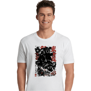 Daily_Deal_Shirts Premium Shirts, Unisex / Small / White Lone Wolf Mando