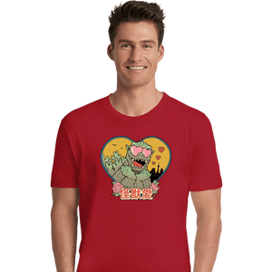 Daily_Deal_Shirts Premium Shirts, Unisex / Small / Red Kaiju Love