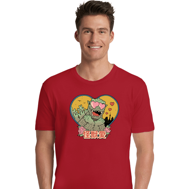 Daily_Deal_Shirts Premium Shirts, Unisex / Small / Red Kaiju Love