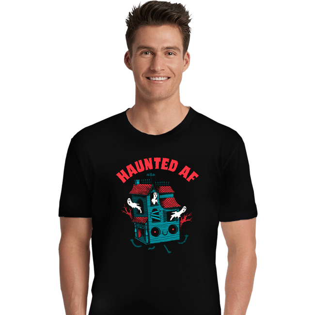 Secret_Shirts Premium Shirts, Unisex / Small / Black Haunted AF
