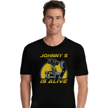 Load image into Gallery viewer, Shirts Premium Shirts, Unisex / Small / Black Johnny 5 Is Alive
