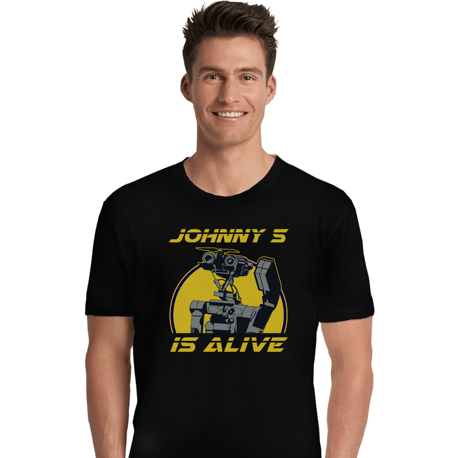 Shirts Premium Shirts, Unisex / Small / Black Johnny 5 Is Alive