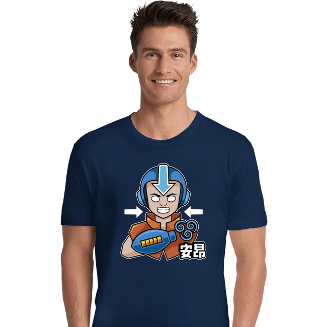 Shirts Premium Shirts, Unisex / Small / Navy Aang Man