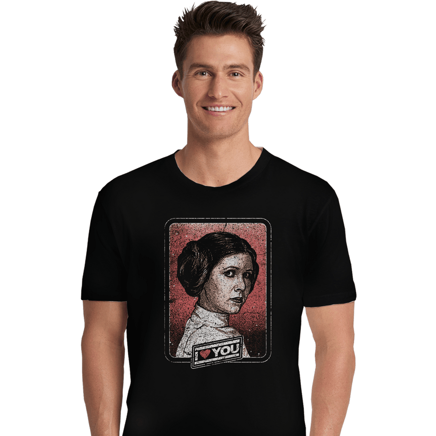 Shirts Premium Shirts, Unisex / Small / Black I Love You