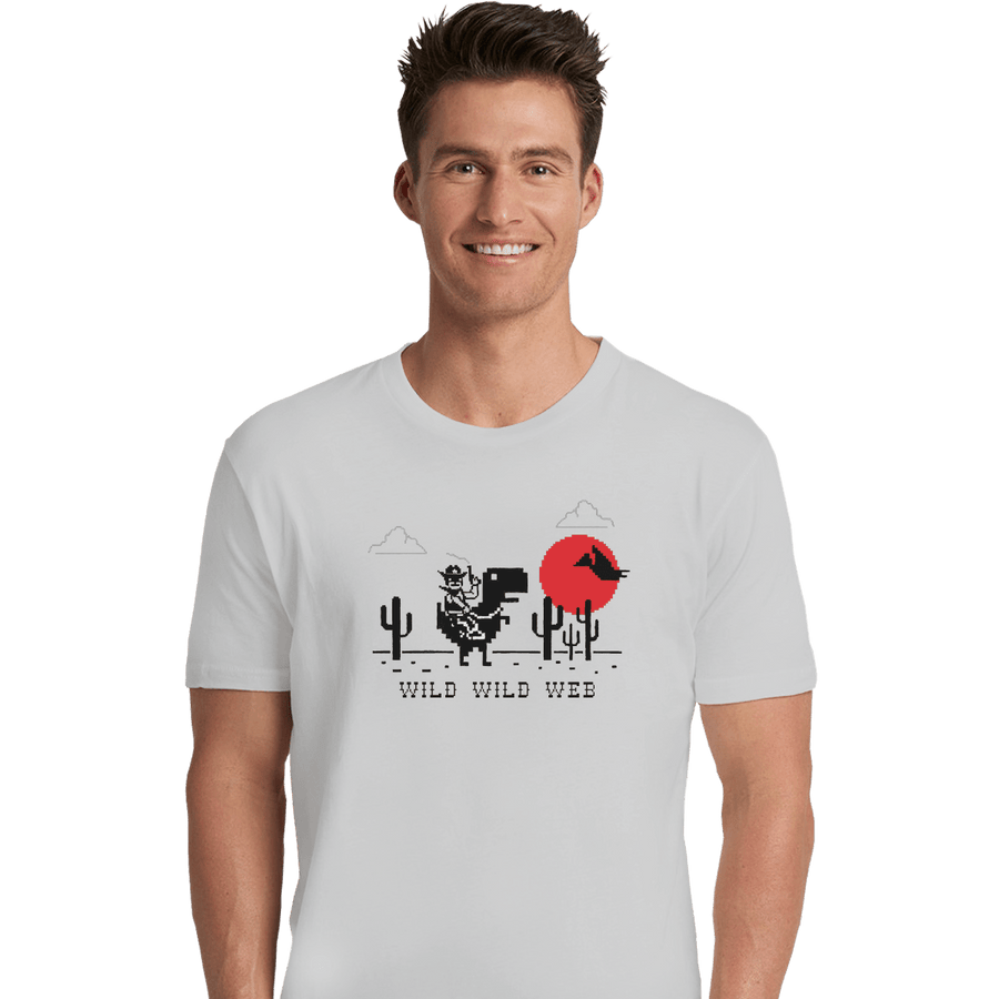 Shirts Premium Shirts, Unisex / Small / White Wild Wild Web