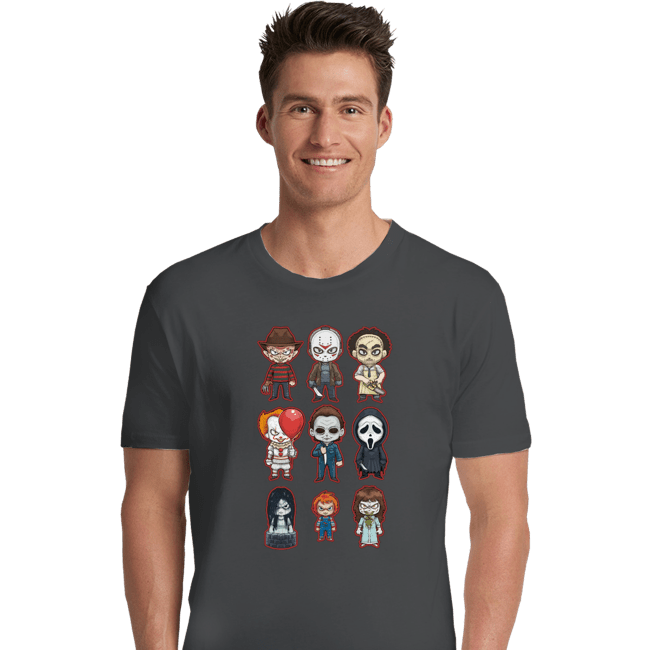 Daily_Deal_Shirts Premium Shirts, Unisex / Small / Charcoal Chibi Horror