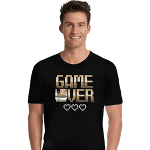 Shirts Premium Shirts, Unisex / Small / Black Game Over