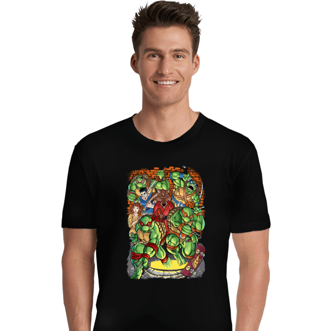Daily_Deal_Shirts Premium Shirts, Unisex / Small / Black Pizza Fights And Stories