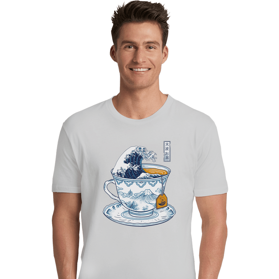 Shirts Premium Shirts, Unisex / Small / White The Great Kanagawa Tea