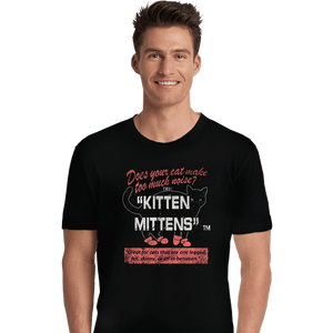 Secret_Shirts Premium Shirts, Unisex / Small / Black Kitten Mittens