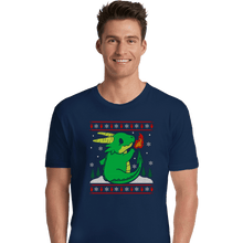 Load image into Gallery viewer, Shirts Premium Shirts, Unisex / Small / Navy Ugly Dragon Christmas
