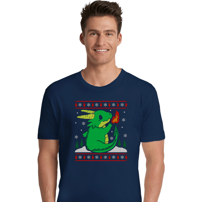 Shirts Premium Shirts, Unisex / Small / Navy Ugly Dragon Christmas