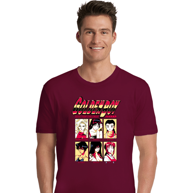 Daily_Deal_Shirts Premium Shirts, Unisex / Small / Maroon Golden Boy