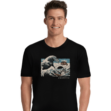 Load image into Gallery viewer, Shirts Premium Shirts, Unisex / Small / Black The Great Wave Of Spirits
