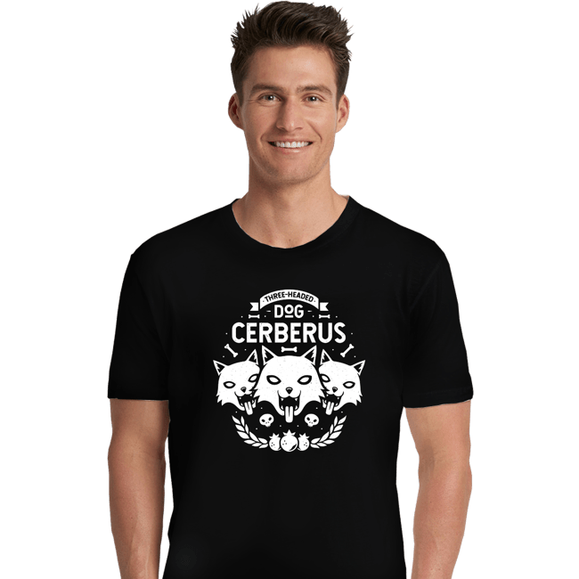 Shirts Premium Shirts, Unisex / Small / Black Three-headed Dog