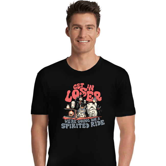 Daily_Deal_Shirts Premium Shirts, Unisex / Small / Black Spirited Ride