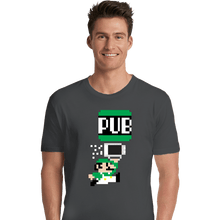 Load image into Gallery viewer, Shirts Premium Shirts, Unisex / Small / Charcoal To The Pub Luigi
