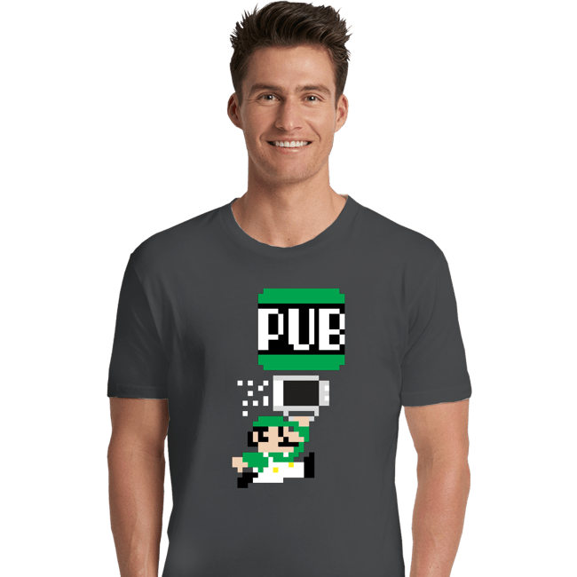 Shirts Premium Shirts, Unisex / Small / Charcoal To The Pub Luigi