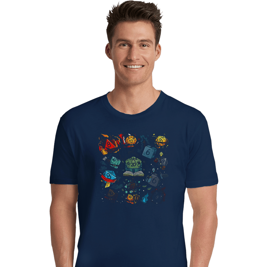 Shirts Premium Shirts, Unisex / Small / Navy DiceWorld